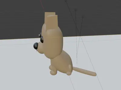 my dog as a toy 3D model