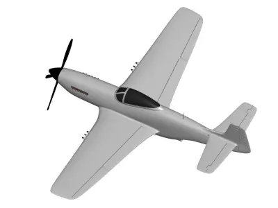 P-51D  Mustang 3D model