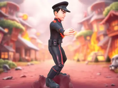 Regal Officer Uniform model pack Low-poly 3D model