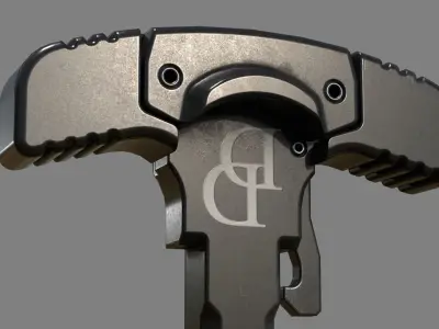 GRIP-N-RIP Charging Handle - Replica - LOW POLY Low-poly 3D model