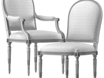 chairish chair art 7847 3D model