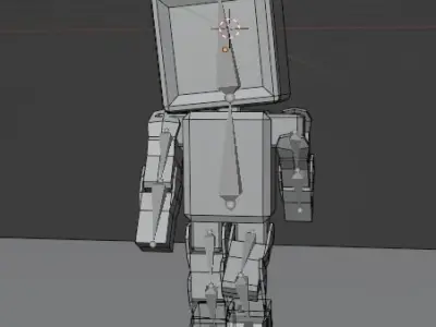 Small Robot PBR Free low-poly 3D model