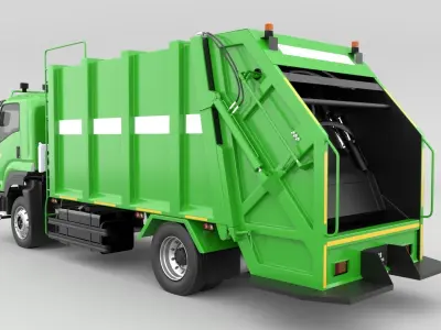 ISUZU DECA-GXZ360 Garbage Truck 3D model