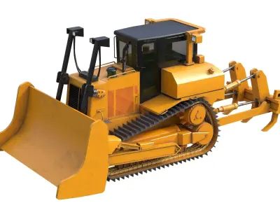 Dozer D7R Low-poly 3D model