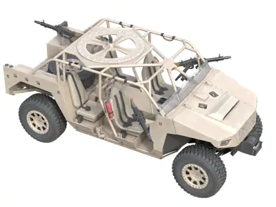 Polaris Dagor  Low-poly 3D model