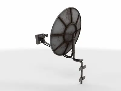 satellite tv dish 3D model