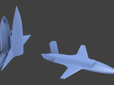 XQ-58a 3D print model