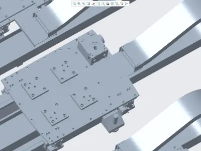5 models of 70KG robot walking shafts 3D model