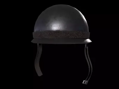 2WW2Trailer Empty PBR Low-poly 3D model Low-poly 3D model