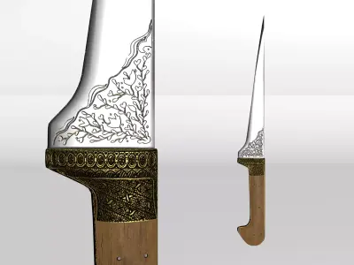 Dagger 3D model 2
