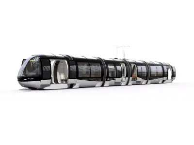 Tramway Futuristic Panoramic 3D model