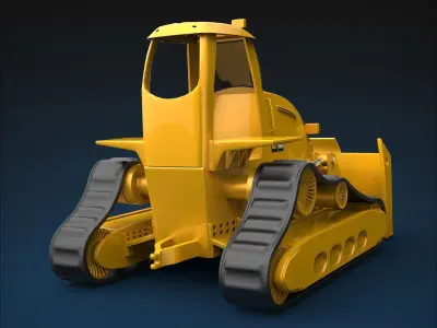 Bulldozer 3D model
