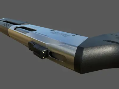 Fabarm STF12 short  PBR Low-poly 3D model