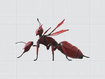 3D model red ant 3D print model Free 3D print model