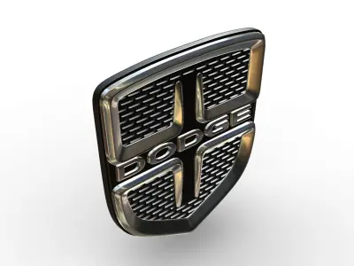 dodge logo 3D model from CGTrader