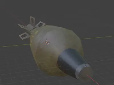 morter weapon 81mm Low-poly 3D model