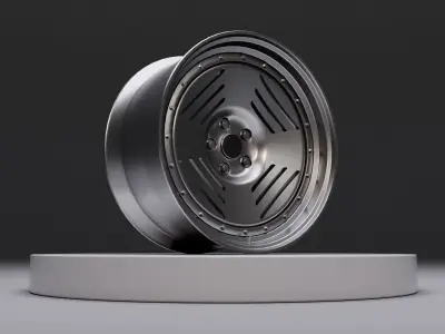 L4G wheel Low-poly 3D model