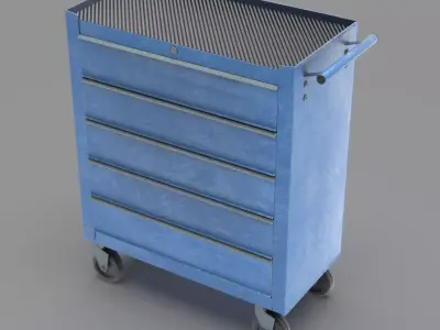 Trolley Toolbox Workshop 3D model