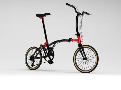Brompton CHPT3 Special Edition Bike Low-poly 3D model