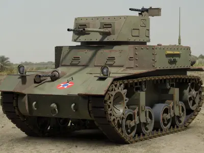 M1 Combat Car 3D model