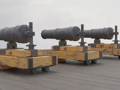 Cannon - Cannons Low-poly 3D model purchase