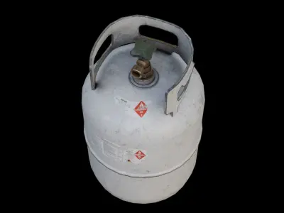Propane Cylinder Low-poly 3D model