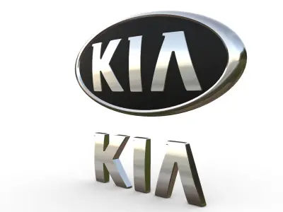 kia logo 3D model