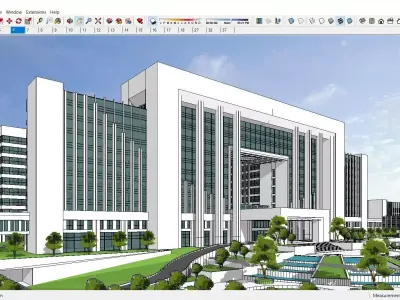Sketchup Hotel K1 3D model