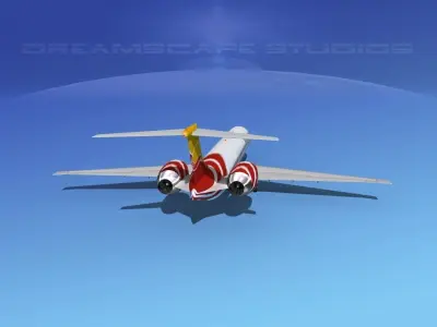McDonnell Douglas MD83 Kish Air 3D model