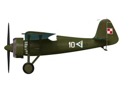 PZL P11C 3D model
