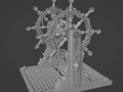 Ship Wheel 3D model by thariduk