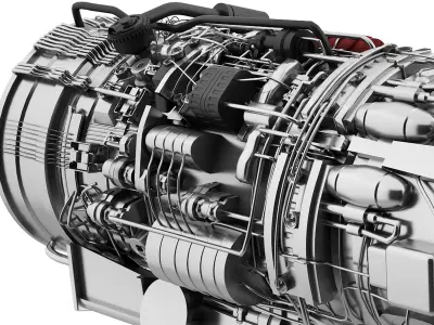 engine Low-poly 3D model by a757374307 from CGTrader (Low-poly)