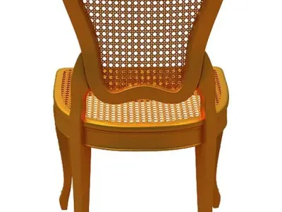 Classical Dining chair Low-poly 3D model