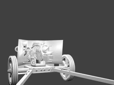 75mm pak 40 3D model