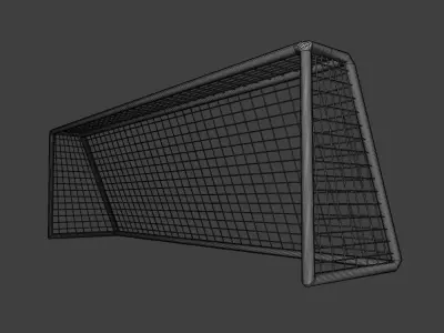 Football Goal Net - Realistic 3D Model Free low-poly 3D model