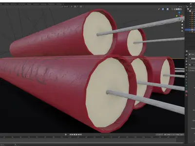 Dynamite Explosion Free Game Asset Free low-poly 3D model