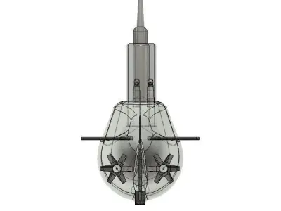 WWII Japanese Submarine I 201 3D print model