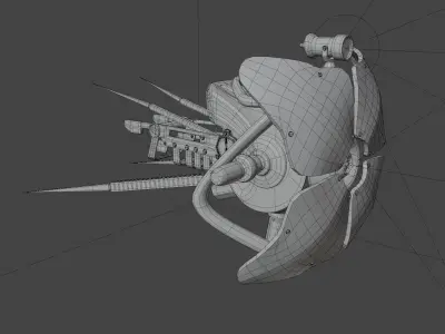 Half-Life 2 Combine Drone Low-poly 3D model
