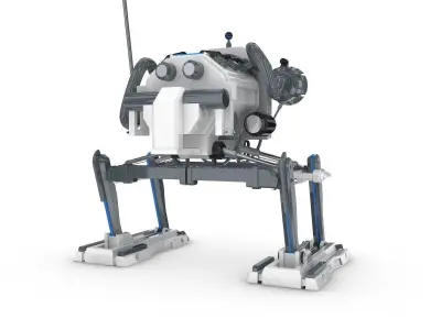 Funny Robot Character 3D model 13