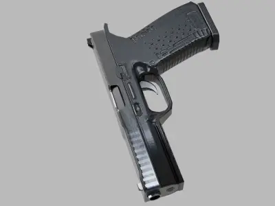 Hand Gun Low-poly 3D model purchase