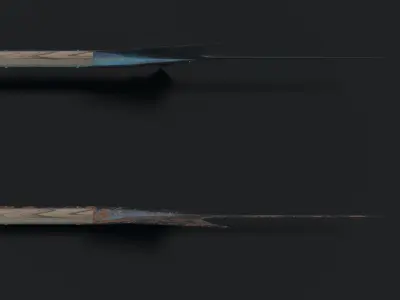 Medieval Halberd Low-poly 3D model get