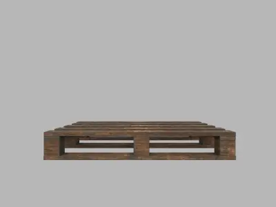 PALLET 3D LOW POLY wooden Low-poly 3D model