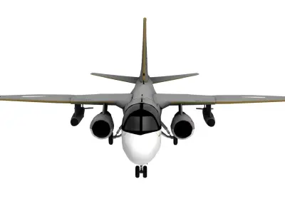 Lowpoly S-3 Viking Aircraft Model Low-poly 3D model