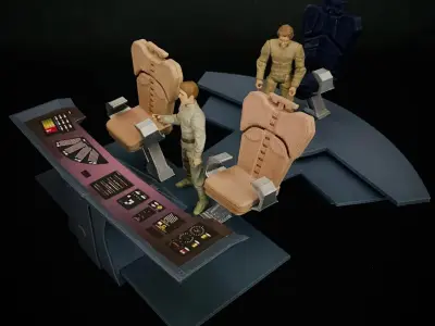 USS Enterprise Bridge Control Center Console -The Motion Picture 3D print model
