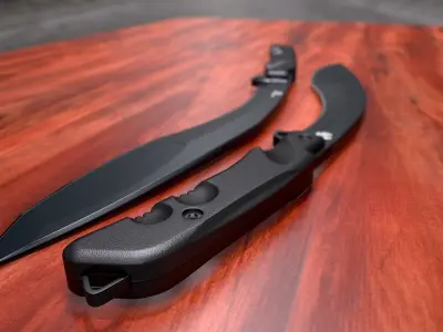 Fox Military Extreme Tactical Kukri Low-poly 3D model