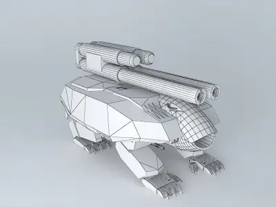 Heavy Assault robot HIT 76 Free 3D model