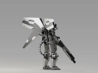 Mecha Raiden 3D model