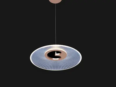 Modern hanging LED pendant lamp 3D model