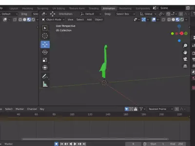 Brachiasaurs computer screen showing animation Free low-poly 3D model