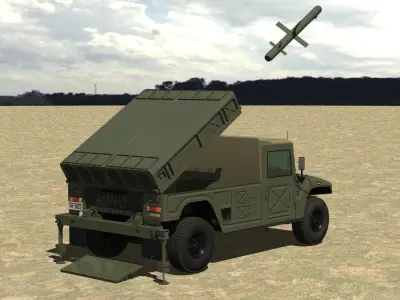 JGSDF type96 SAM system 3D model